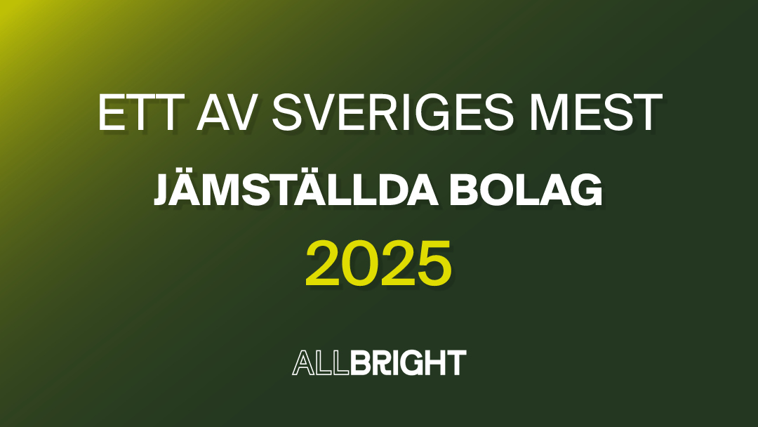 SV 2025-Ett av Sveriges mest jämställda bolag - liggande
